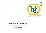 Platinum Paste Screen Print Ink