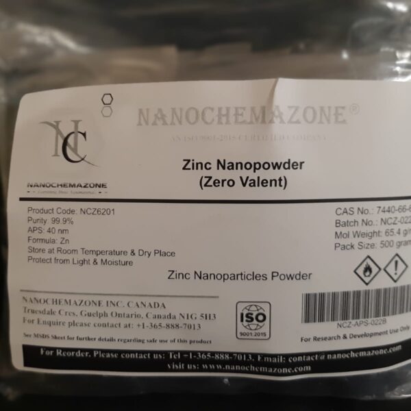 Zinc Nanopowder Zero Valent